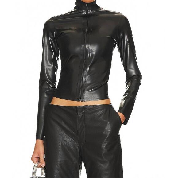 NEW MIAOU mina top in black